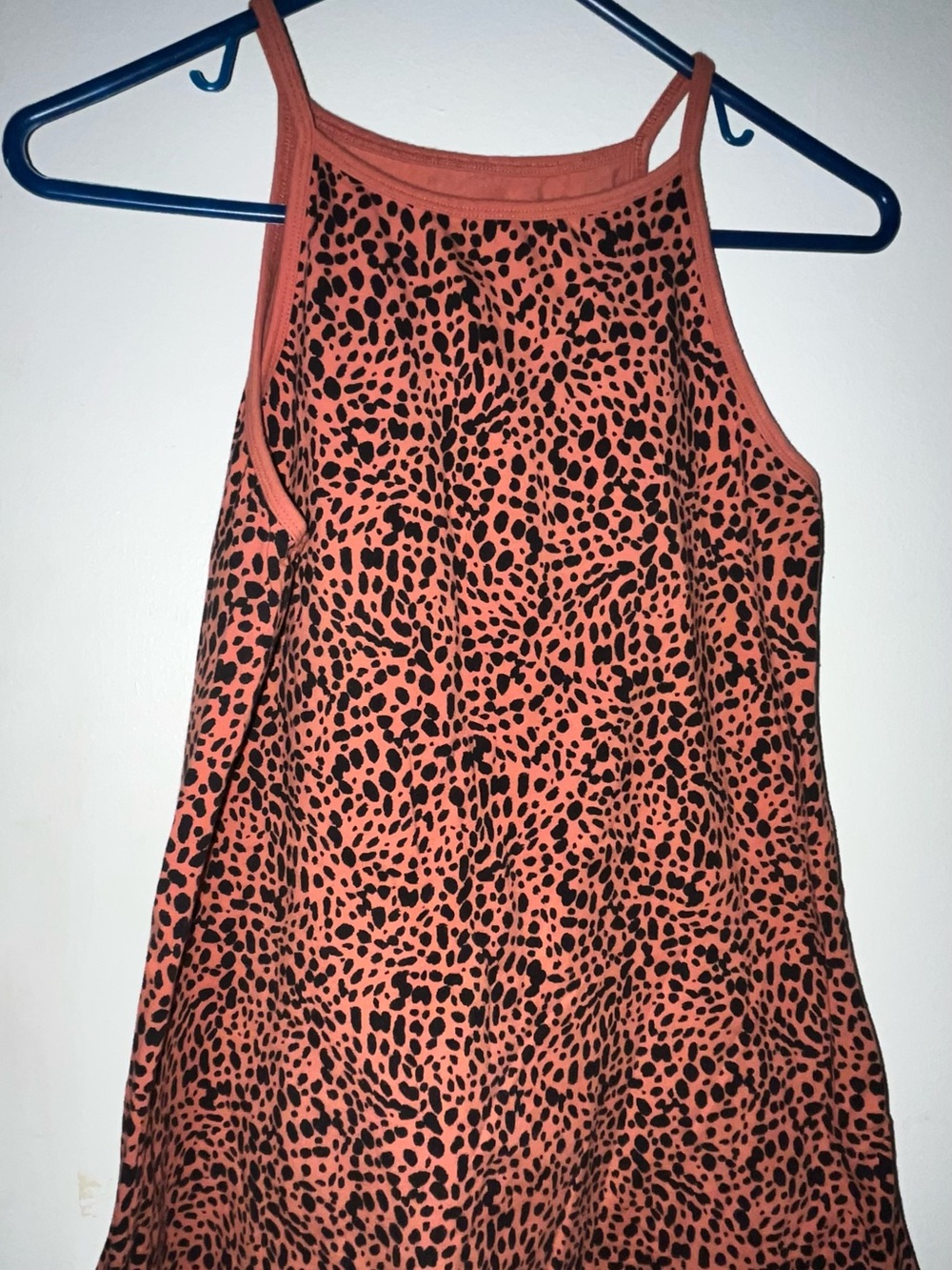 torrid Coral and Black Leopard Halter Cami